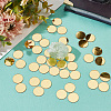   100Pcs Gold Acrylic Mirror Wall Stickers AJEW-PH0004-90B-4