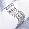 304 Stainless Steel Cuff Bangles for Women BJEW-D306-05P-4