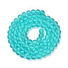 Baking Paint Transparent Glass Bead Strands GLAA-S031-4mm-18-4