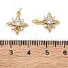 Brass Micro Pave Cubic Zirconia Pendants KK-A291-33C-G-3