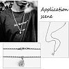 10Pcs 304 Stainless Steel Rope Chain Necklaces for Men Women NJEW-BC0001-07-6