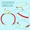12Pcs 3 Colors Nylon Cords Bracelet Makings Fit for Connector Charms AJEW-YW0001-43B-5