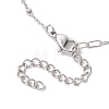 304 Stainless Steel Paperclip Chain Satellite Chain Bracelet Making BJEW-JB13070-02-4