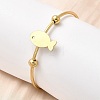 201 Stainless Steel Cuff Bangles BJEW-Z151-02G-02-1