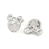 Non-Tarnish Bear 304 Stainless Steel Ear Studs EJEW-L290-018P-2