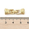 Brass Fold Over Clasps KK-U059-11G-3