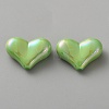 Electroplate Opaque Acrylic Beads MACR-WH0010-38G-1