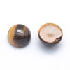 Natural Tiger Eye Cabochons G-P393-R25-8MM-2