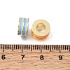 Brass Enamel European Beads KK-Z163-03G-3