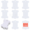 80Pcs Bone Shape Paper Thread Winding Boards SENE-SC0001-09A-1