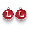 Platinum Plated Alloy Enamel Charms LS-X-ENAM-S118-03L-P-1