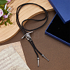 1Pc Alloy Cattle Head Bolo Tie Necklaces NJEW-MA0001-01-4