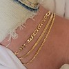 3Pcs Alloy Chain Anklets Sets WGDACCB-01-2