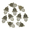 Tibetan Style Alloy Pendants TIBEP-23356-AB-NR-3