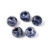 Natural Blue Spot Jasper European Beads G-Q602-09B-07-1