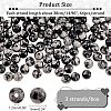  Synthetic Snowflake Obsidian Beads Strands G-NB0003-64-3