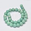 Grade AB Natural Amazonite Round Bead Strands G-M296-06-9mm-2