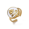 304 Stainless Steel Enamel Cuff Open Rings SA-CBA5A8D-03G-4