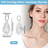 Beebeecraft 4Pcs 925 Sterling Silver Pendants STER-BBC0005-79-2