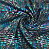 Polyester Elastic Fabric with Crocodile Pattern DIY-PH0036-91B-1