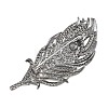 Feather Shape Imitation Pearl Pins JEWB-B036-02B-2