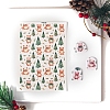 Christmas Theme Bear Ceramics Clay Water Transfer Paper PW-WGAF0C4-04-1