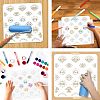 2Pcs 2 Styles PET Hollow Out Drawing Painting Stencils DIY-WH0411-015-4