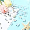 Glazed Porcelain Beads Strands PORC-FS0001-13-7