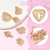 8Pcs 4 Styles Hollow Brass Pendants KK-YW0004-77-3
