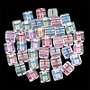 50Pcs Acrylic European Beads MACR-TADJ0001-13I-4