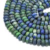 Dyed Natural Chrysocolla and Lapis Lazuli Beads Strands G-P575-A35-8x5mm-3
