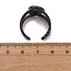 304 Stainless Steel Cuff Ring Components STAS-P454-01B-B-3