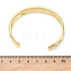 Brass Micro Pave Cubic Zirconia Cuff Bangles for Women BJEW-A172-03G-5