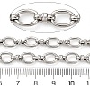 304 Stainless Steel Oval Link Chains CHS-S012-08P-3