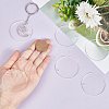 30Pcs Transparent Acrylic Blank Big Pendants TACR-SC0001-20-3