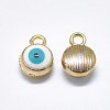 Light Gold Plated Alloy Charms ENAM-S117-27C-2