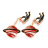 Alloy Enamel Brooches JEWB-N006-042-NR-1