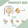 20Pcs Brass Stud Earring Findings KK-UN0006-19-3