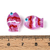 Transparent Glass and Enamel Beads Strands GLAA-T034-01F-4