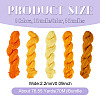 5 Bundles 5 Colors Yellow Theme Acrylic Fiber Yarn OCOR-TA0003-18A-4