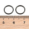 Ion Plating(IP) 304 Stainless Steel Closed Jump Rings STAS-G393-06B-12-2