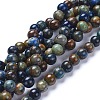 Natural Chrysocolla Beads Strands G-L505-24-6mm-1