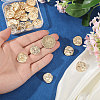 30Pcs 1-Hole Alloy Shank Buttons FIND-CA0011-66A-3