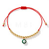Evil Eye Brass Enamel Charm Bracelets LY1525-5-1