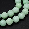 Synthetic Myanmar Jade (Glass) Beads Strands G-O094-12-4mm-2