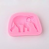 Elephant Design DIY Food Grade Silicone Molds X-AJEW-L054-30-1