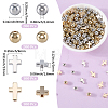600Pcs 4 Styles CCB Plastic Beads CCB-SP0001-15-2