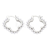 Brass Hoop Earrings for Women EJEW-A168-15P-4