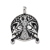 304 Stainless Steel Pendants STAS-Q339-03A-AS-1