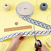 Vintage Jacquard Polyester Ribbon OCOR-WH0109-334B-3